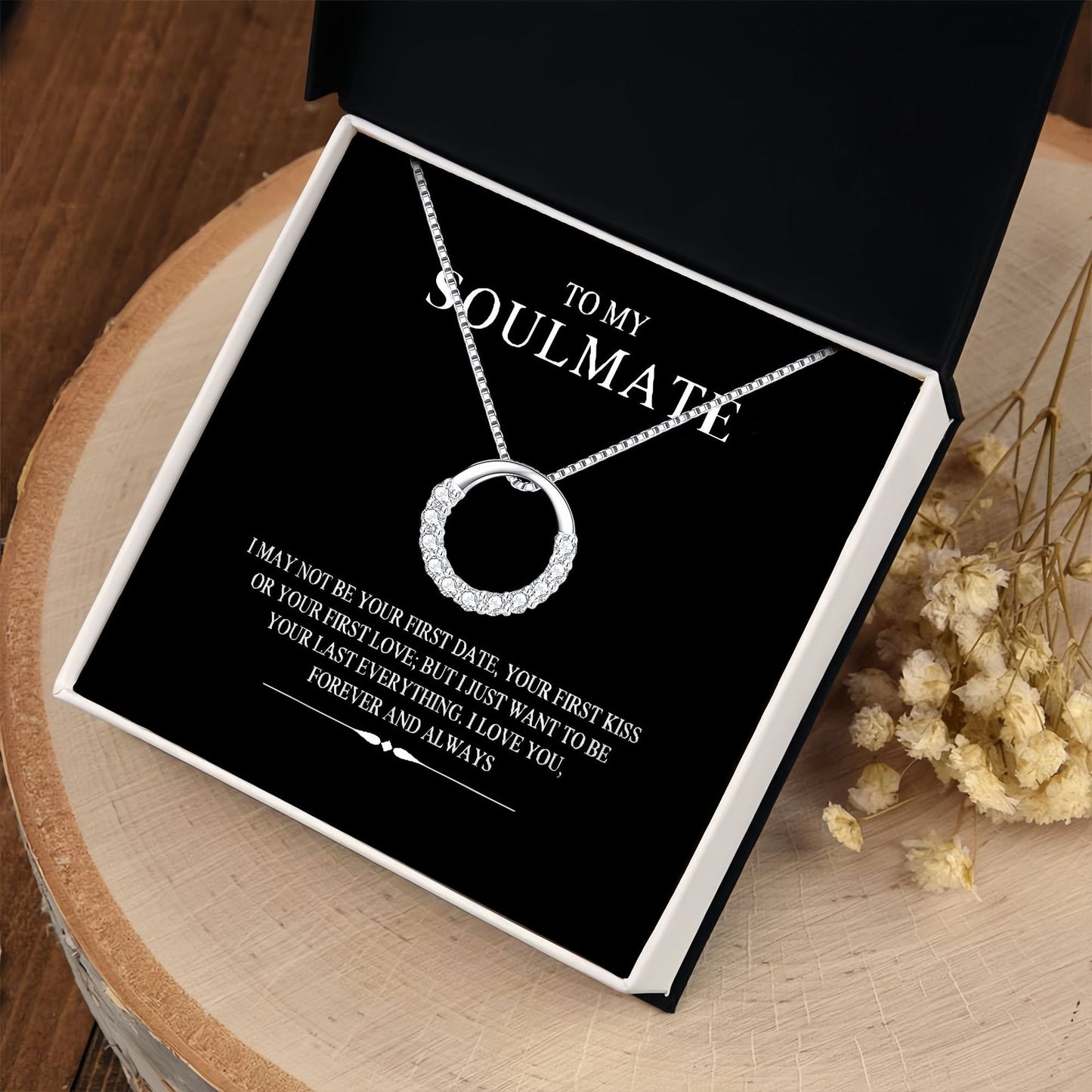 Cross-border Amazon New Personalized Circle Diamond Necklace For Women In Europe And America Hot-selling Temperament Versatile And High-end Collarbone Chain