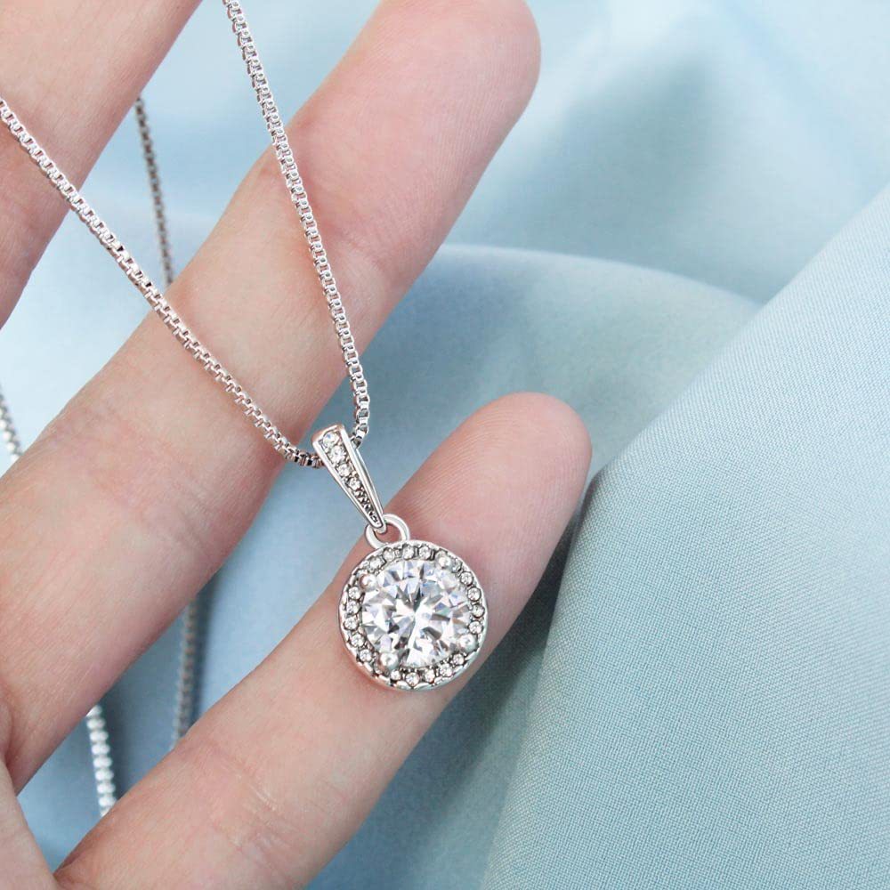 Cross-border Amazon New 2-carat Round Bag Necklace For Women In Europe And America Hot-selling Fashion Versatile High-end Collarbone Necklace