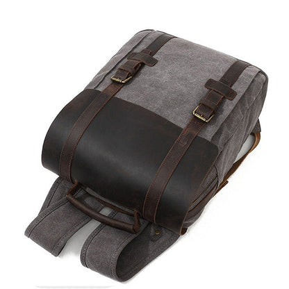 Guangzhou Yijing Manufacturer Cross-Border New Outdoor Travel Backpack Men's Breathable Canvas School Bag Dropshipping