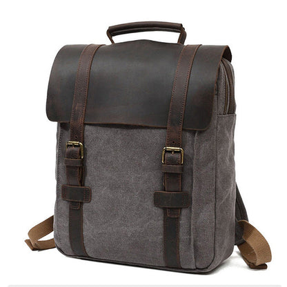 Guangzhou Yijing Manufacturer Cross-Border New Outdoor Travel Backpack Men's Breathable Canvas School Bag Dropshipping