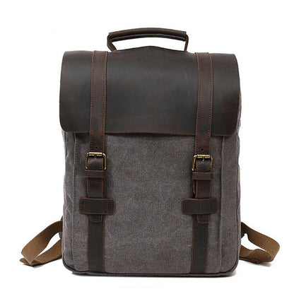 Guangzhou Yijing Manufacturer Cross-Border New Outdoor Travel Backpack Men's Breathable Canvas School Bag Dropshipping