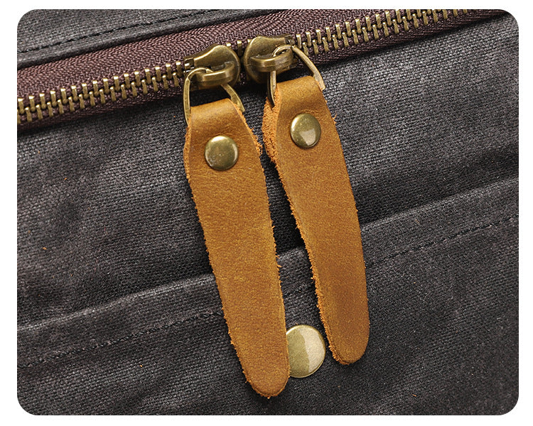 Chono Heritage Waxed Canvas Commuter Pack Mood Royal