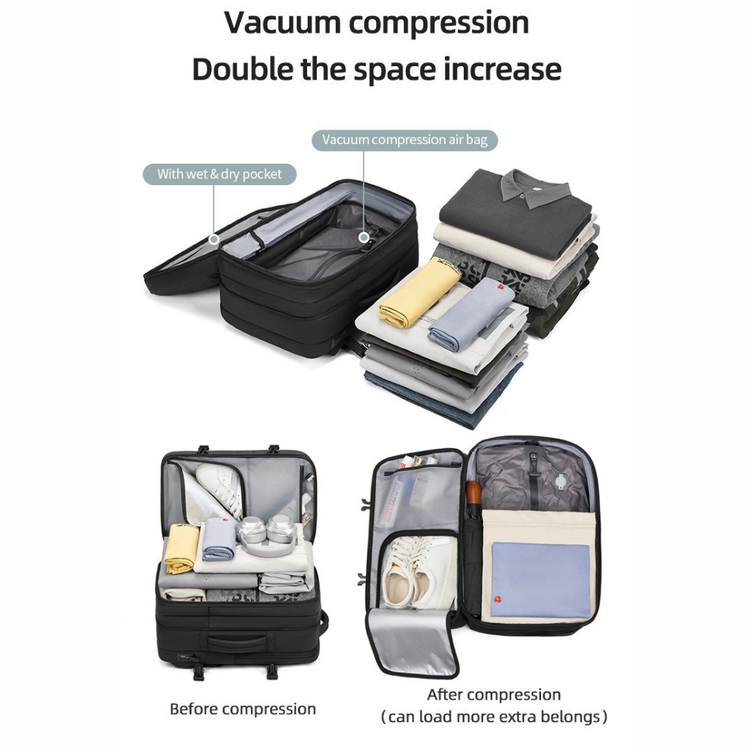 Roymod Compression Travel Backpack Mood Royal