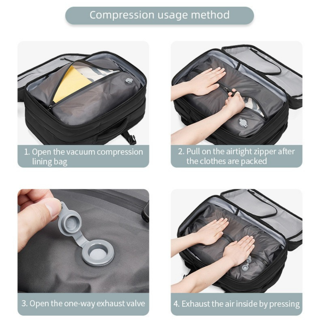 Roymod Compression Travel Backpack Mood Royal