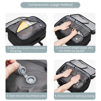 Roymod Compression Travel Backpack Mood Royal