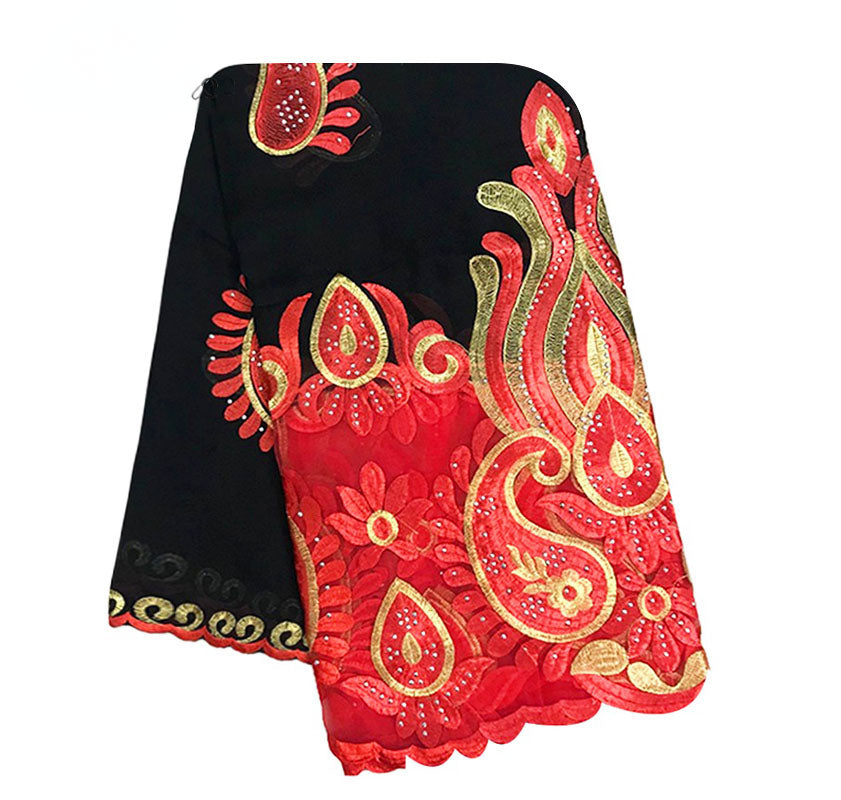 Embroidery 100% Cotton Women Scarf My Store