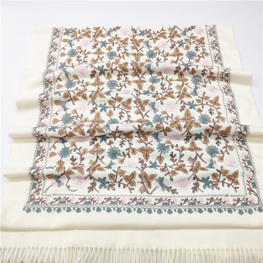 Women Cashmere Scarf National Embroidery Pashmina My Store