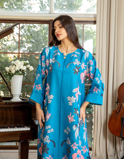 Floral Appliqued Kaftan My Store