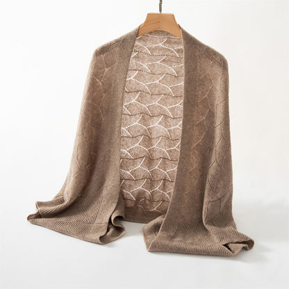 Handmade Knitted Wool Cashmere Women's Shawl My Store