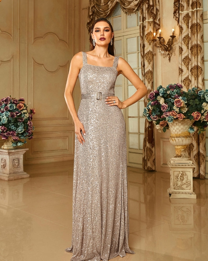 Yesexy Spaghetti Sequin Evening Elegant Party Dresses Wedding Birthday  2024 Cocktail Prom Dress Mood Royal