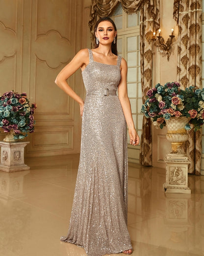 Yesexy Spaghetti Sequin Evening Elegant Party Dresses Wedding Birthday  2024 Cocktail Prom Dress Mood Royal