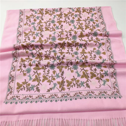 Women Cashmere Scarf National Embroidery Pashmina My Store