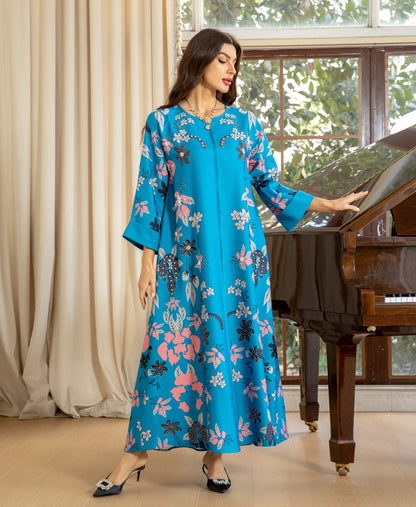 Floral Appliqued Kaftan My Store