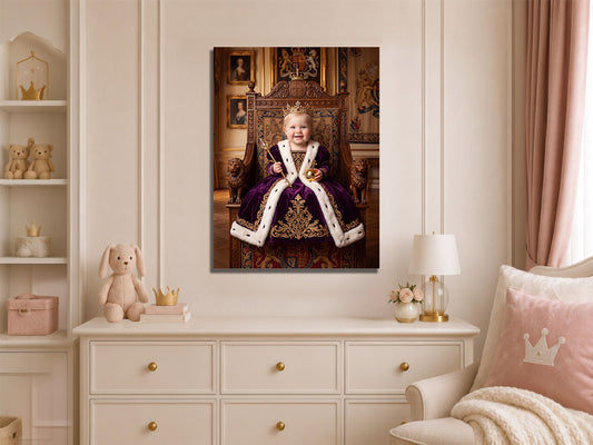 Personalised Baby Portrait Canvas