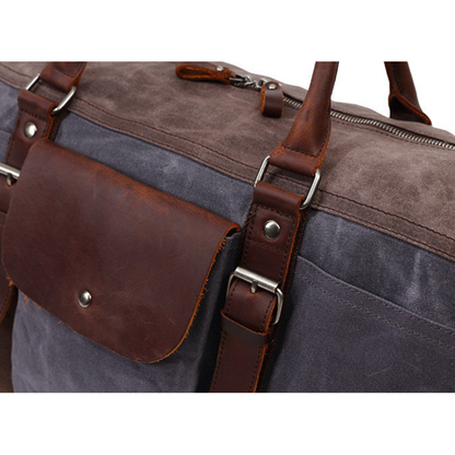 Havas Waxed Canvas Weekend Bag Mood Royal