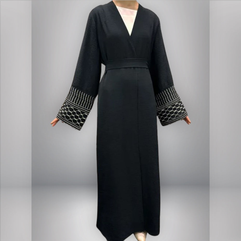 Exquisite Geometric Shapes Abaya Mood Royal