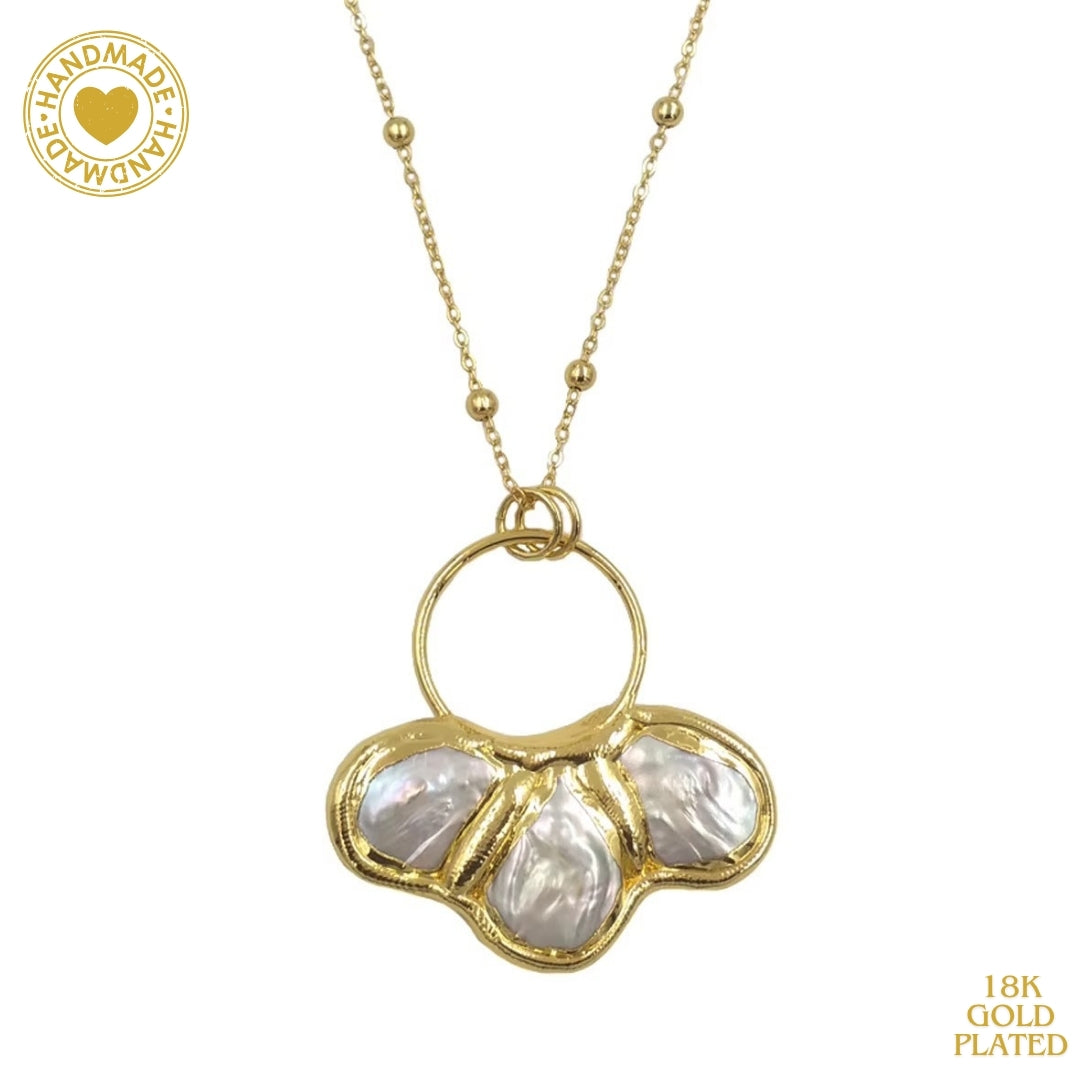 Freshwater Pearl 18K Gold Plated Necklace Antique Necklace Mood Royal