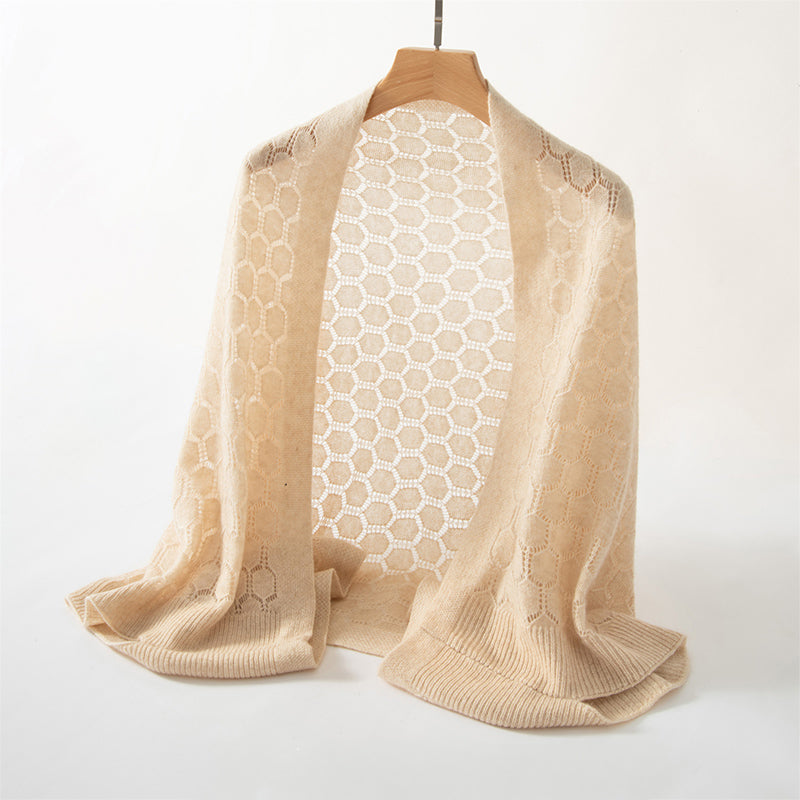 Handmade Knitted Wool Cashmere Women's Shawl My Store