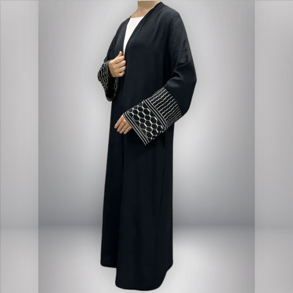 Exquisite Geometric Shapes Abaya Mood Royal