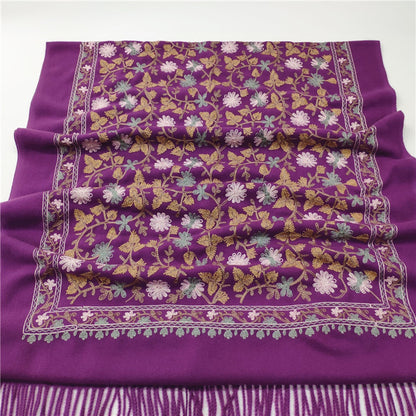 Women Cashmere Scarf National Embroidery Pashmina My Store