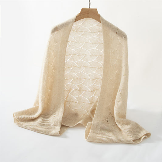 Handmade Knitted Wool Cashmere Women's Shawl My Store