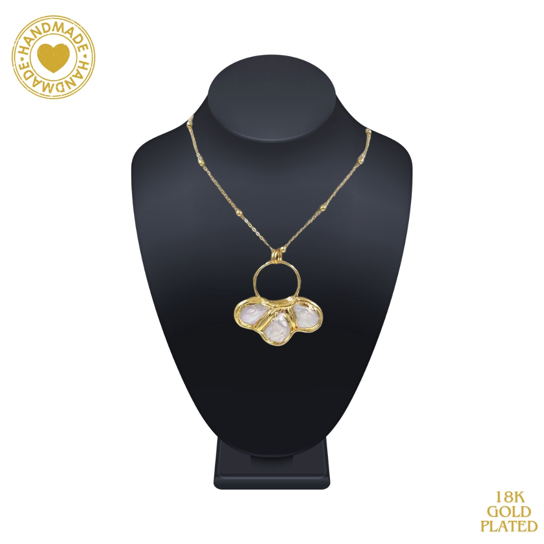 Freshwater Pearl 18K Gold Plated Necklace Antique Necklace Mood Royal
