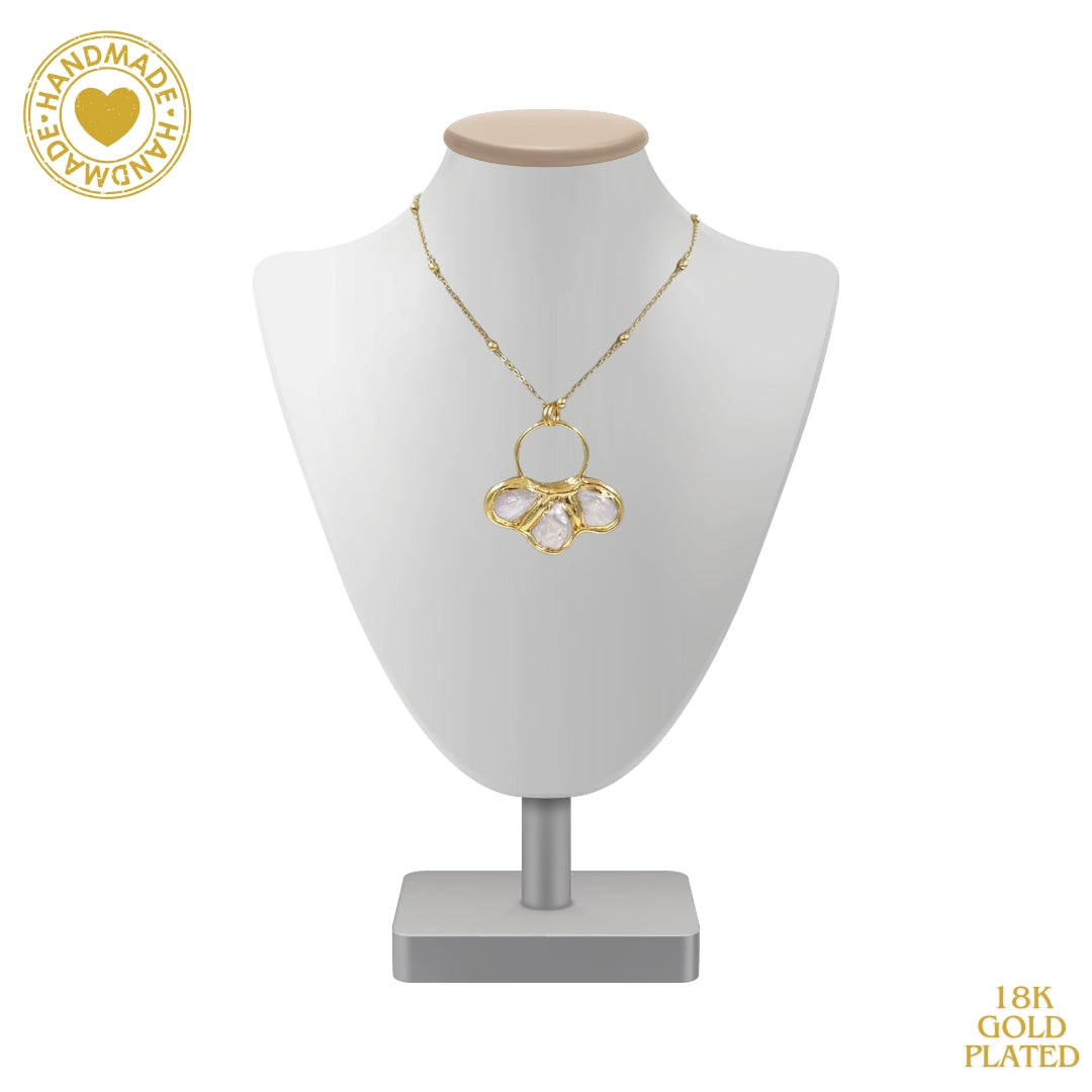 Freshwater Pearl 18K Gold Plated Necklace Antique Necklace Mood Royal
