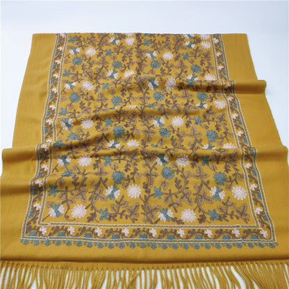 Women Cashmere Scarf National Embroidery Pashmina My Store