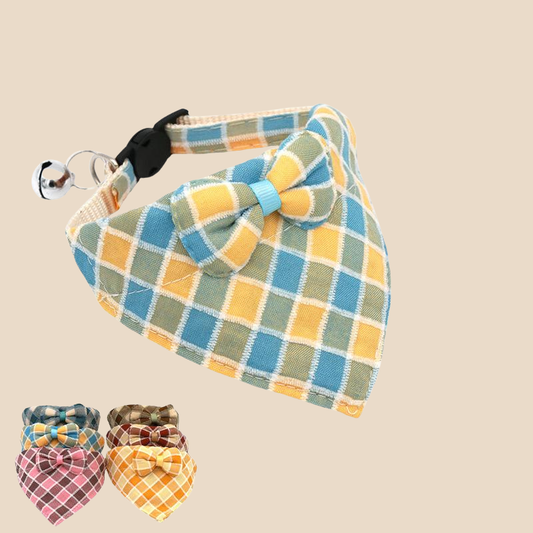 MoodiPaw™ Plaid Pet Bandana Collar