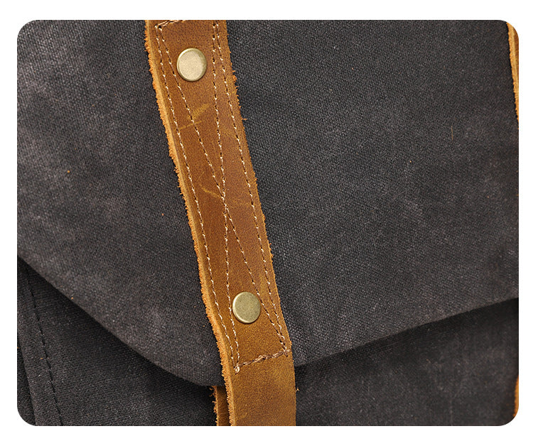 Chono Heritage Waxed Canvas Commuter Pack Mood Royal