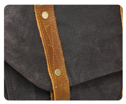 Chono Heritage Waxed Canvas Commuter Pack Mood Royal