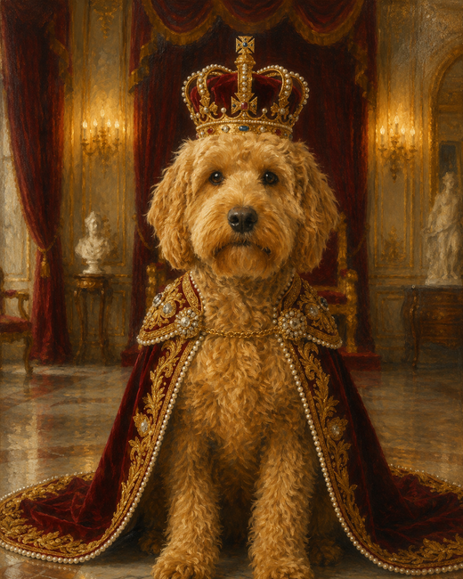 Bordeaux and Gold Queen