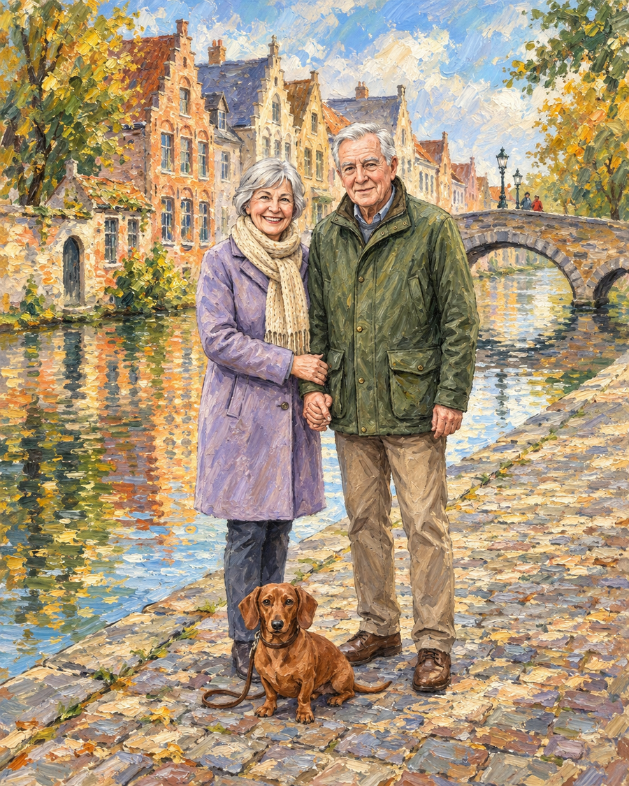 Bruges Canal Quiet Love
