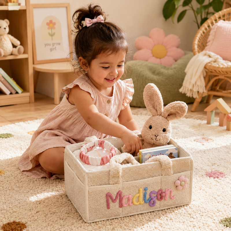 Personalized Baby Storage Basket