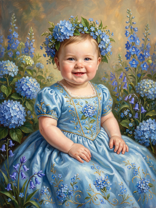 Sky Blue Floral