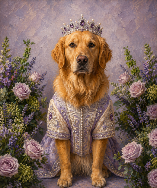 Lavender Floral Royal