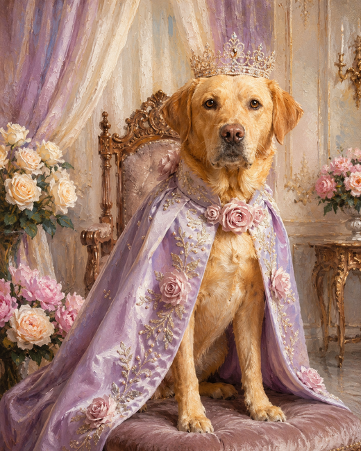 Lavender and Gold Queen