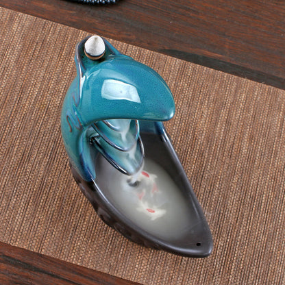 Ceramic High Mountain Water Line Incense Insert Backflow Incense Censer Household Indoor Aromatherapy Censer Zen Study Tea Table Fragrance Seat Ornaments