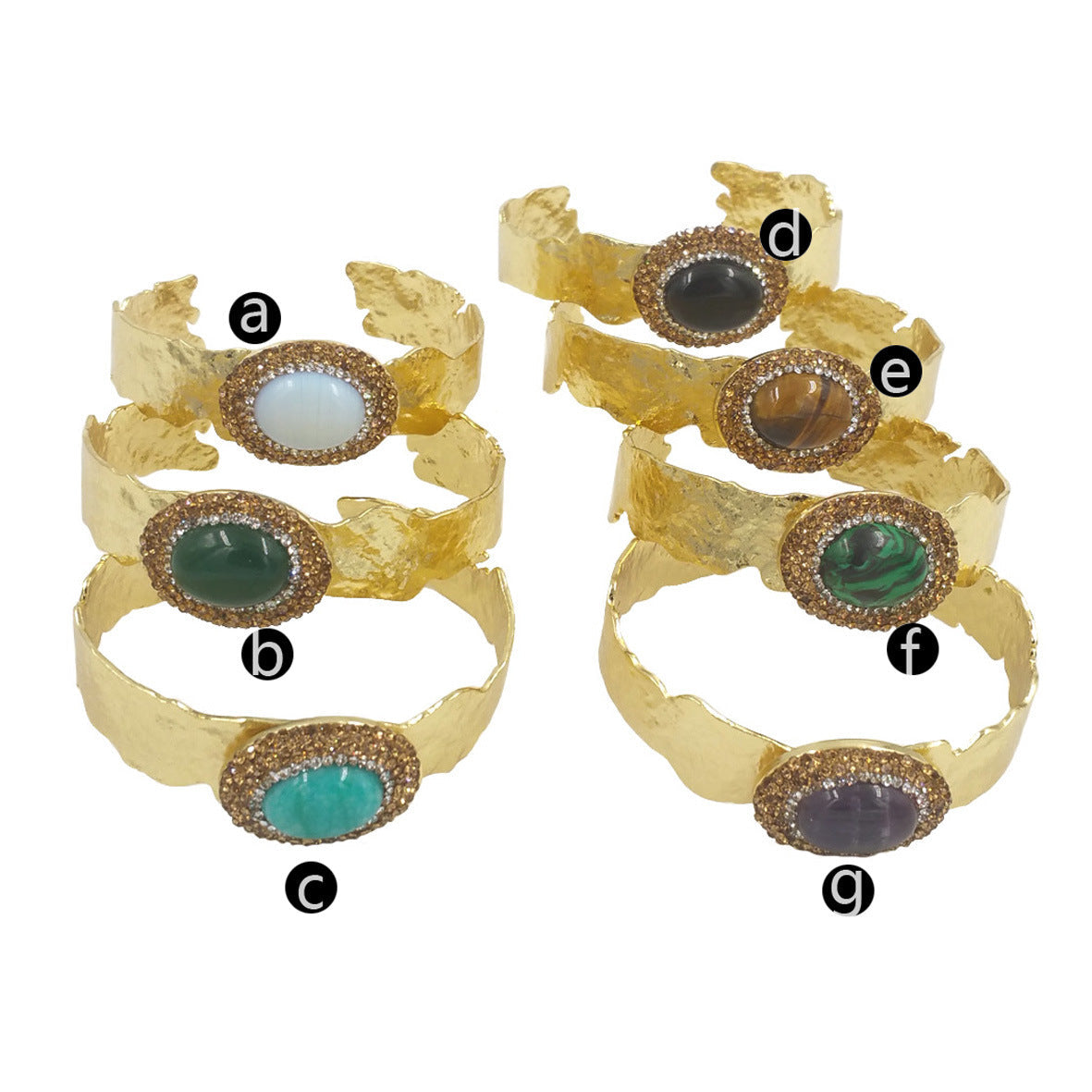 WT-B628 European Style Retro Court Style Gem Rhinestone Adjustable Brass Expensive Bracelet Accessories For Men And Women
