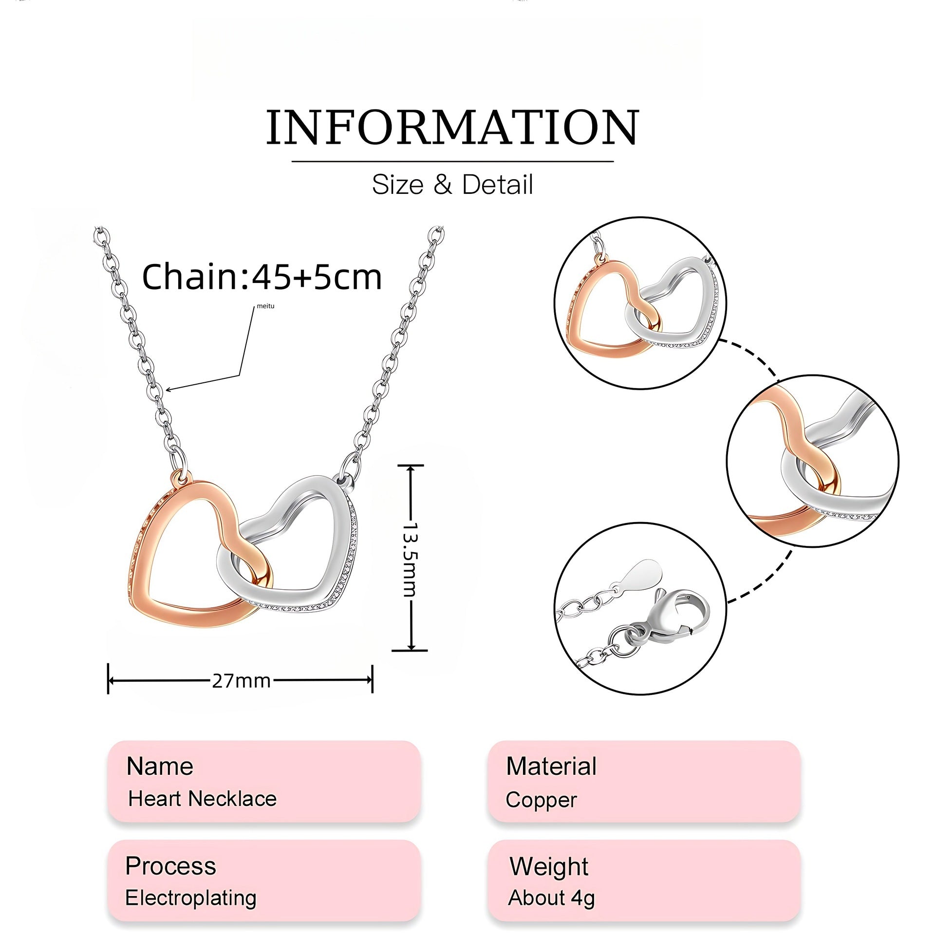 Amazon Cross-border Explosions Love Pendant Fashion Design Collarbone Chain Light Luxury High-end Gift Heart-shaped Necklace Women
