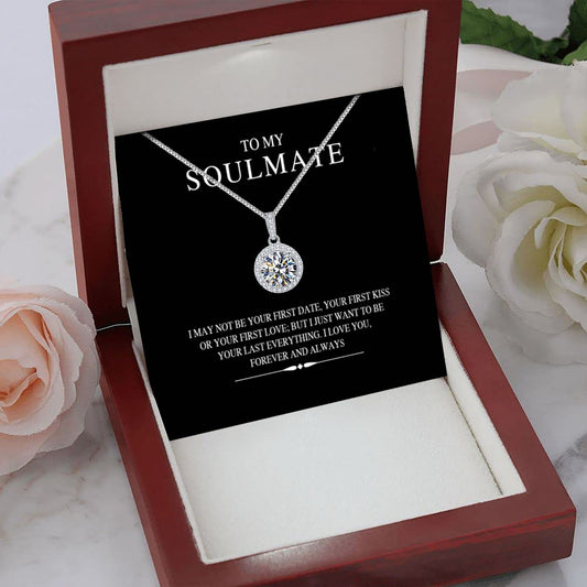 Cross-border Amazon New 2-carat Round Bag Necklace For Women In Europe And America Hot-selling Fashion Versatile High-end Collarbone Necklace