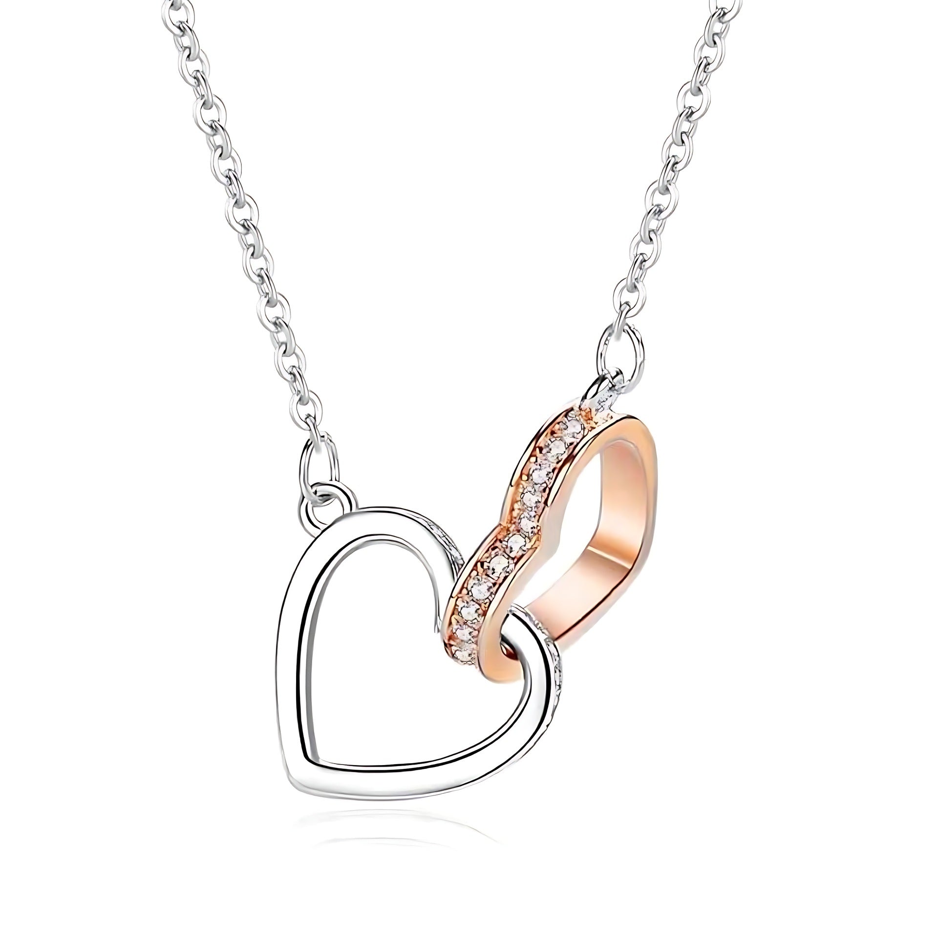 Amazon Cross-border Explosions Love Pendant Fashion Design Collarbone Chain Light Luxury High-end Gift Heart-shaped Necklace Women