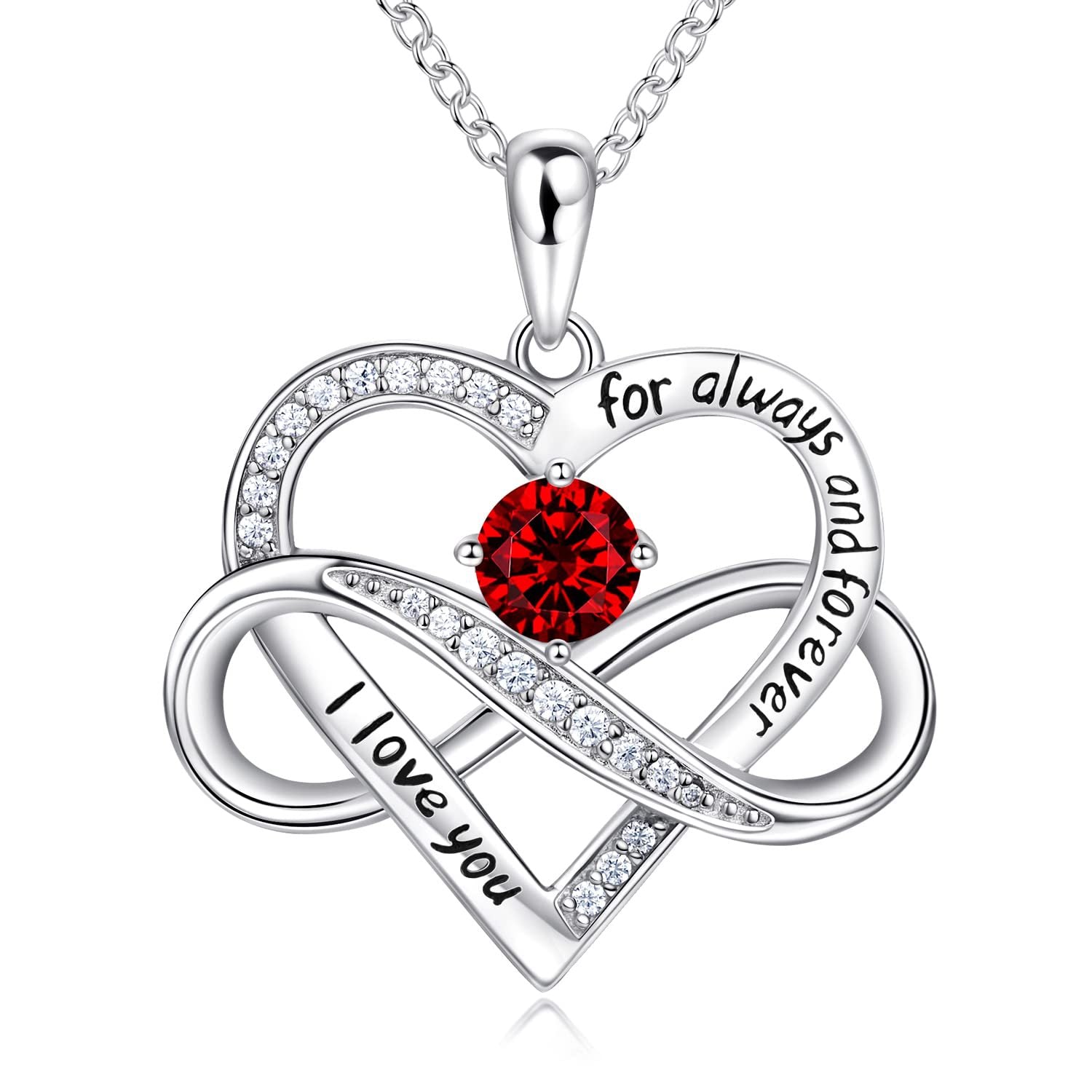 Cross-border Amazon New Hot Unlimited Loop Love Pendant Necklace Personalized Fashion High-end Collarbone Necklace