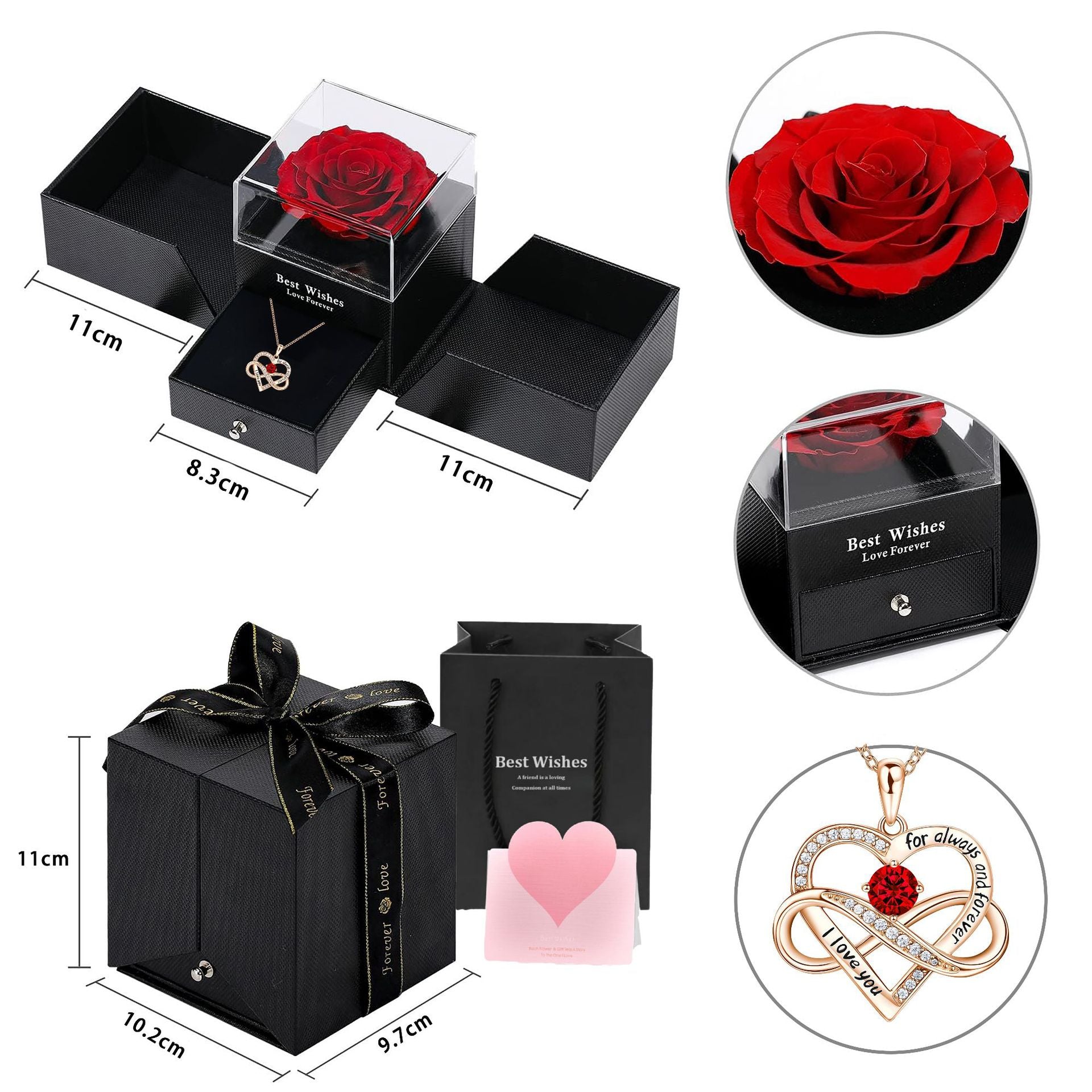 Cross-border Amazon New Heart-shaped Love Necklace For Women With Micro-inlaid High-end Pendant Versatile Light Luxury Collarbone Chain