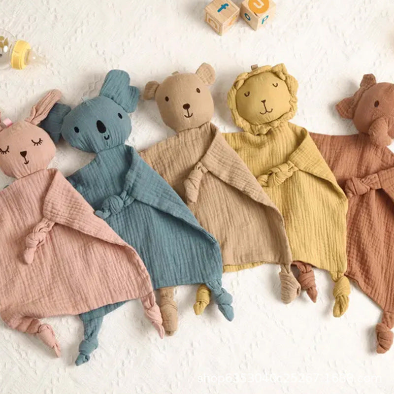 Etsy Soothing Towel Baby Gauze Doll That Can Be Put In The Mouth, Newborn Baby Sleep Aid, 0-3 Years Old Cuddle Sleep Puppet