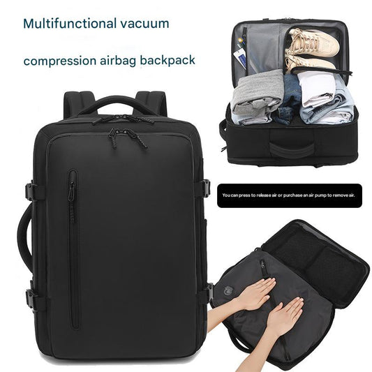 Black Compression Travel Backpack Mood Royal