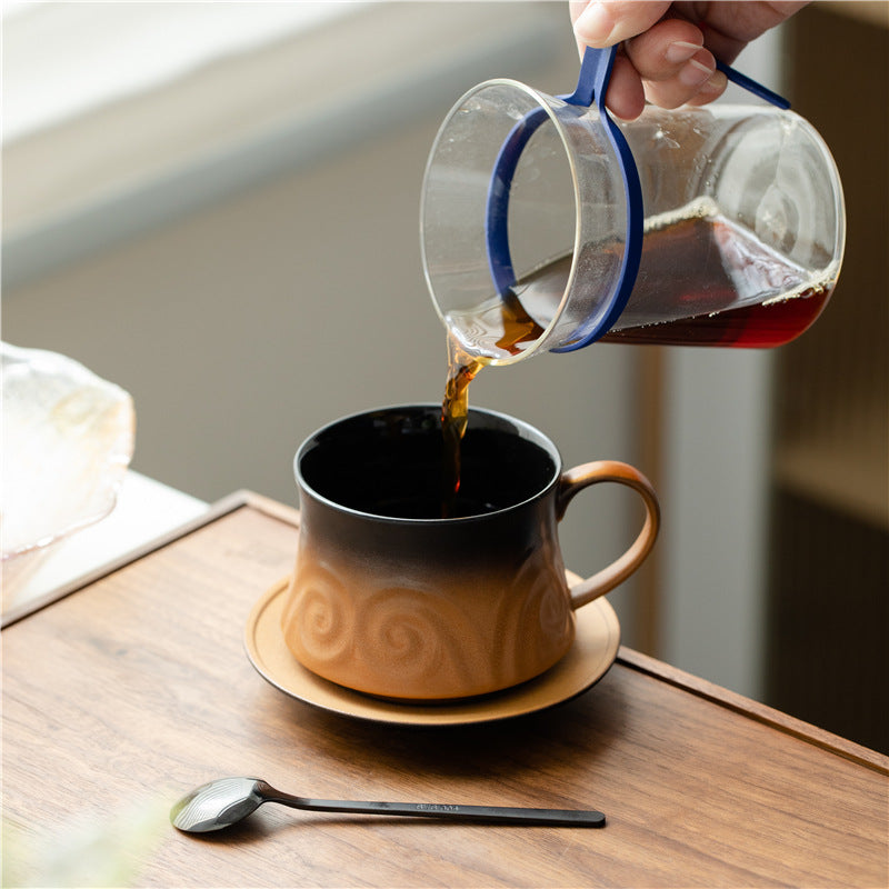 Light Luxury Ceramic Coffee Cup Niche Design Cup Creative Household Mug High-looking Afternoon Tea Mug