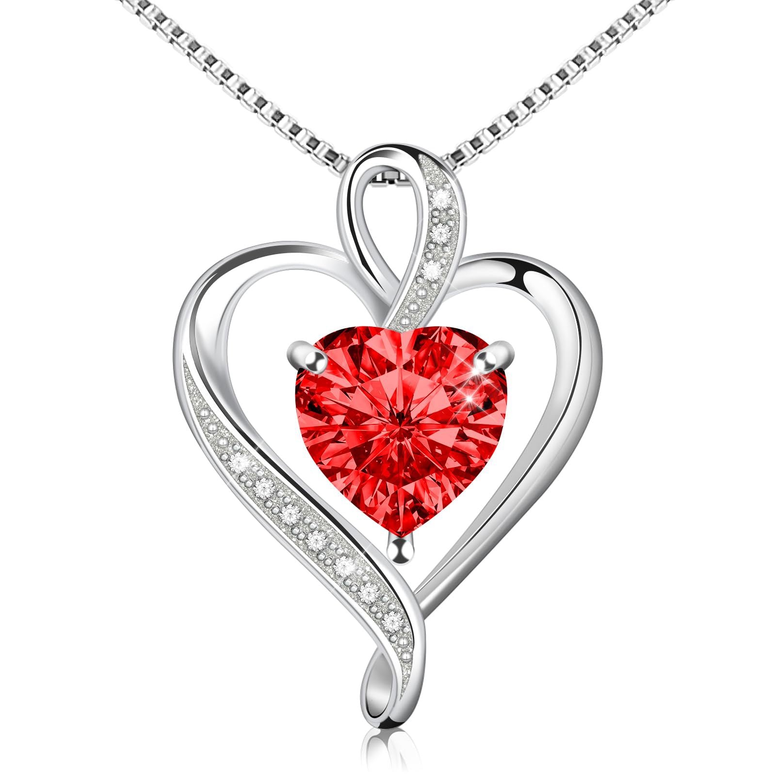 Cross-border European And American Hot-selling Unlimited Love Heart-shaped Pendant Necklace Female Temperament Versatile High-end Collarbone Necklace Decoration
