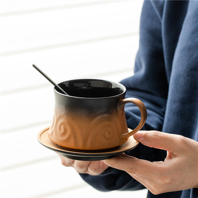 Light Luxury Ceramic Coffee Cup Niche Design Cup Creative Household Mug High-looking Afternoon Tea Mug