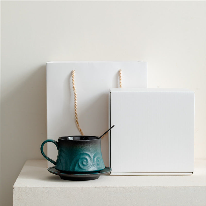 Light Luxury Ceramic Coffee Cup Niche Design Cup Creative Household Mug High-looking Afternoon Tea Mug